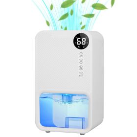 1Pc 37OZ Dehumidifier Indoor Portable Small Dehumidifier With Sleep Mode 24H Timer 7Color Lighting  Touch Control For Home Bathroom Basement Closet RV