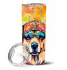 Hippie Dawg Stainless Steel Skinny Tumbler Vacuum Double Walled Reusable Insulated Tumbler Travel Cup for Coffee Cocktails Gift with Lid, 20 oz