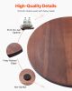 VEVOR 24 in Wood Lazy Susan Turntable, 360Â° Rotation Round Clear Tabletop Rotating Tray, Acacia Wood Dining Table Centerpiece, Smooth and Silent Spin