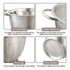 SS 3QT Multi-Use Colander for Straining, Draining & Rinsing Pasta, Fruits or Vegetables