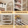 5-Tier Metal and Plastic Shoe Rack Organizer â€“ Space-Saving Narrow Floor Shoe Storage Shelf, Durable Multi-Layer Iron Design, No Wood, Easy Assembly