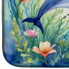 Spring Dolphin Dish Drying Mat Absorbent Dish Drying Mat Pad for Kitchen Counter Dish Drainer Mat for Countertop, 14 x 21", Multicolor
