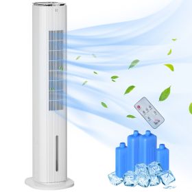 42" 3-In-1 Evaporative Air Cooler with Water Tank, Ice Cooling Fan with Humidifier, 52° Oscillating Portable Swamp Cooler for Home Office, 3 Modes,
