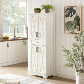 68 High Living Room Sideboard, Multi-functional Combination TV Cabinet Sideboard, Large Capacity Storage Cabinet, Can Be Used In Living Room, Bedroom, (Option: White)