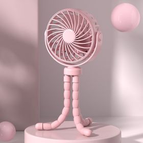 Rechargeable Stroller Fan With Flexible Tripod Clip, Portable Fan For Baby Car Seat, Crib, Travel, Treadmill & Bed - 3 Speed Quiet Personal Cooling Fa (Option: pink)