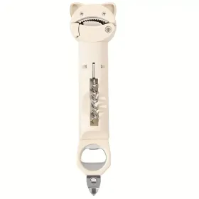 4-in-1 And 5-in-1 Can Openers And Bottle Openers, Suitable For Seniors With Arthritis And Hand Weakness, Multifunctional Retractable Magnetic Can Open (Option: Beige)