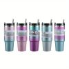 Random Color Delivery Diamond Paint Ice Cup Stainless Steel Cup Car Travel Insulation Cold Coffee Cup Water Bottle