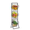 3-Tier Kitchen Storage Basket Organizer for Fruit & Items