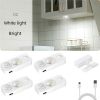4PCS LED motion-sensing bulb, rechargeable cabinet light, stick-on wireless LED night light, under drawers, shelves, and cabinets, warm white