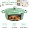 Cast iron soup POTS are suitable for various tools, such as ceramic, gas, induction cookers or barbecue grills. It can be used for cooking