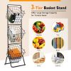 3-Tier Kitchen Storage Basket Organizer for Fruit & Items