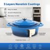 Cast iron soup POTS are suitable for various tools, such as ceramic, gas, induction cookers or barbecue grills. It can be used for cooking